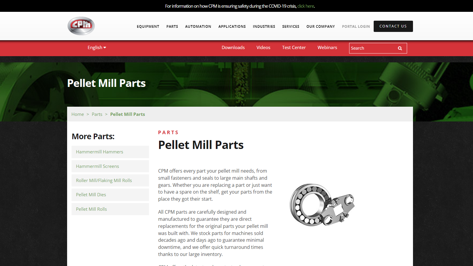 California Pellet Mill Parts
